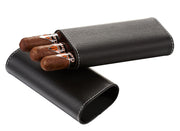 Visol Santa Fe Black Textured Leather Cigar Case - Vcase705Bk