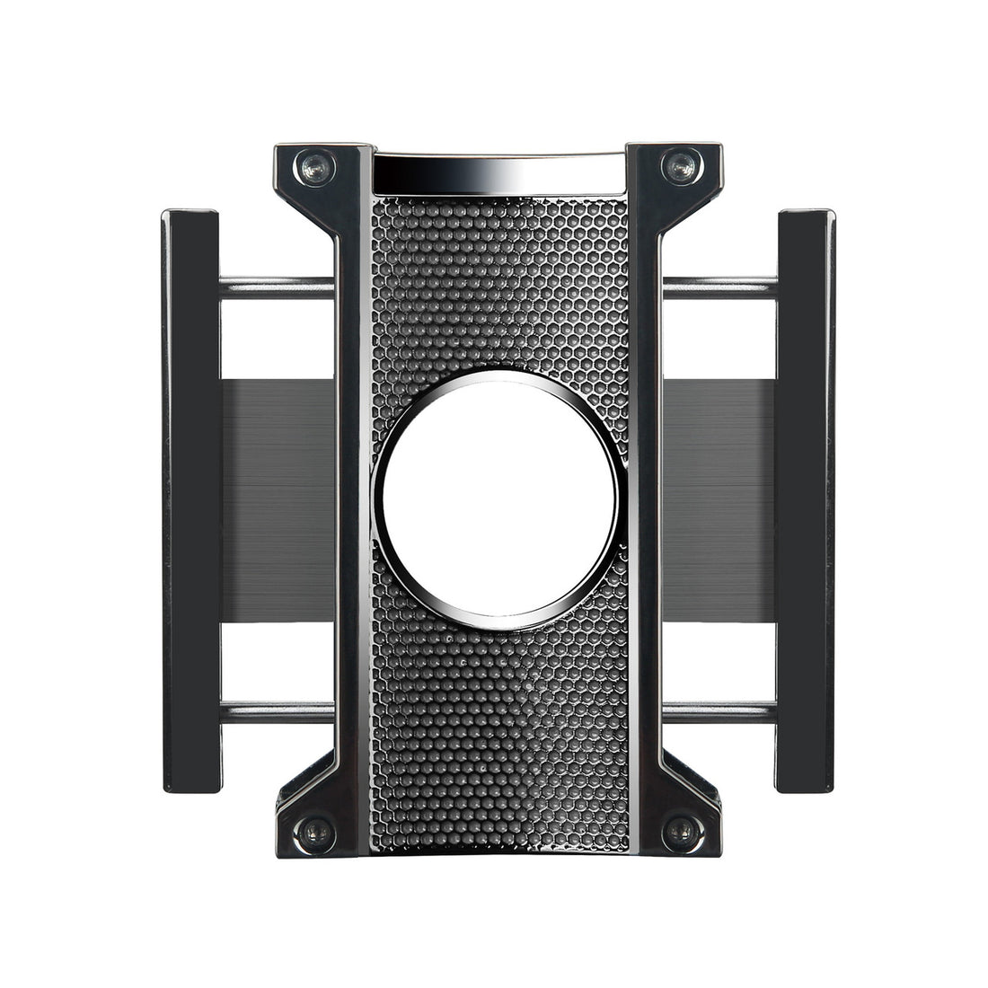 Visol Ridge Cut Gunmetal Cigar Cutter - Vcut20101