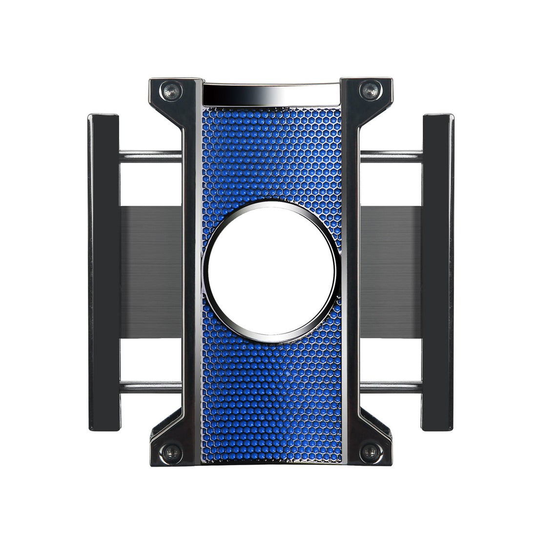 Visol Ridge Cut Blue Cigar Cutter - Vcut20103
