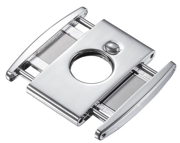 Visol Ryuu Double Guillotine Cigar Cutter - High Polished Chrome - Crown Humidors