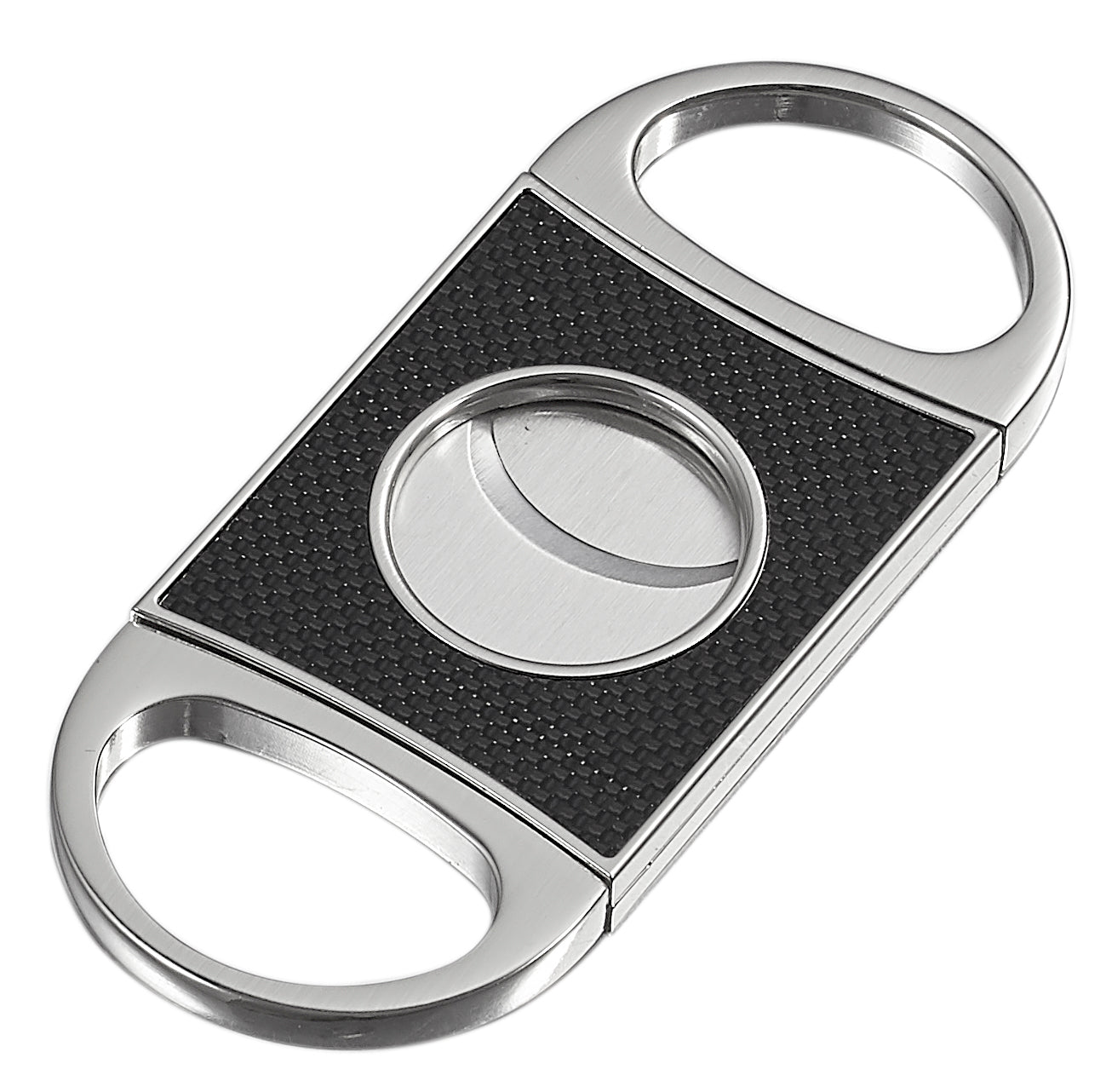 Visol Vincent Carbon Fiber Double Guillotine Cigar Cutter - Crown Humidors