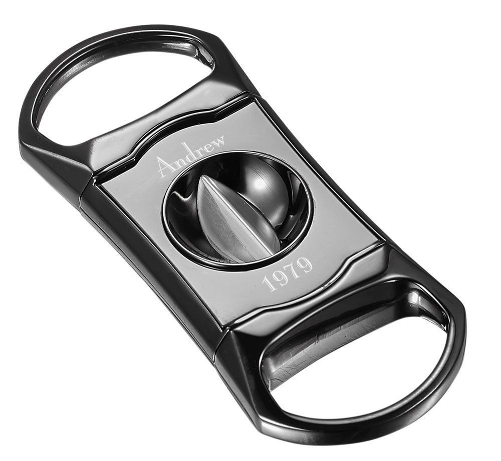 Visol Caspian Gunmetal Wedge Cigar Cutter - Crown Humidors