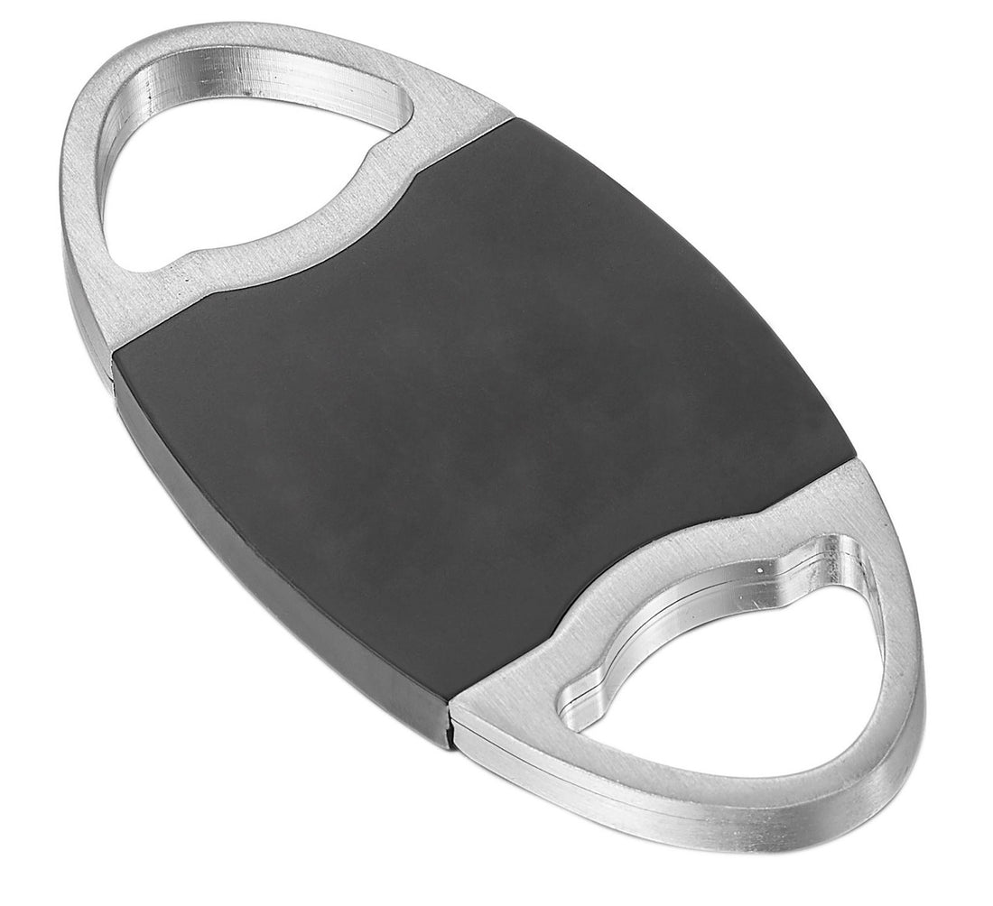 Visol Perfecto Gunmetal And Stainless Steel Double Guillotine Cigar Cutter - Vcut714Gm