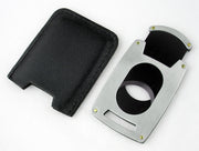 Visol Brushed Chrome Guillotine Pocket Cigar Cutter - Crown Humidors