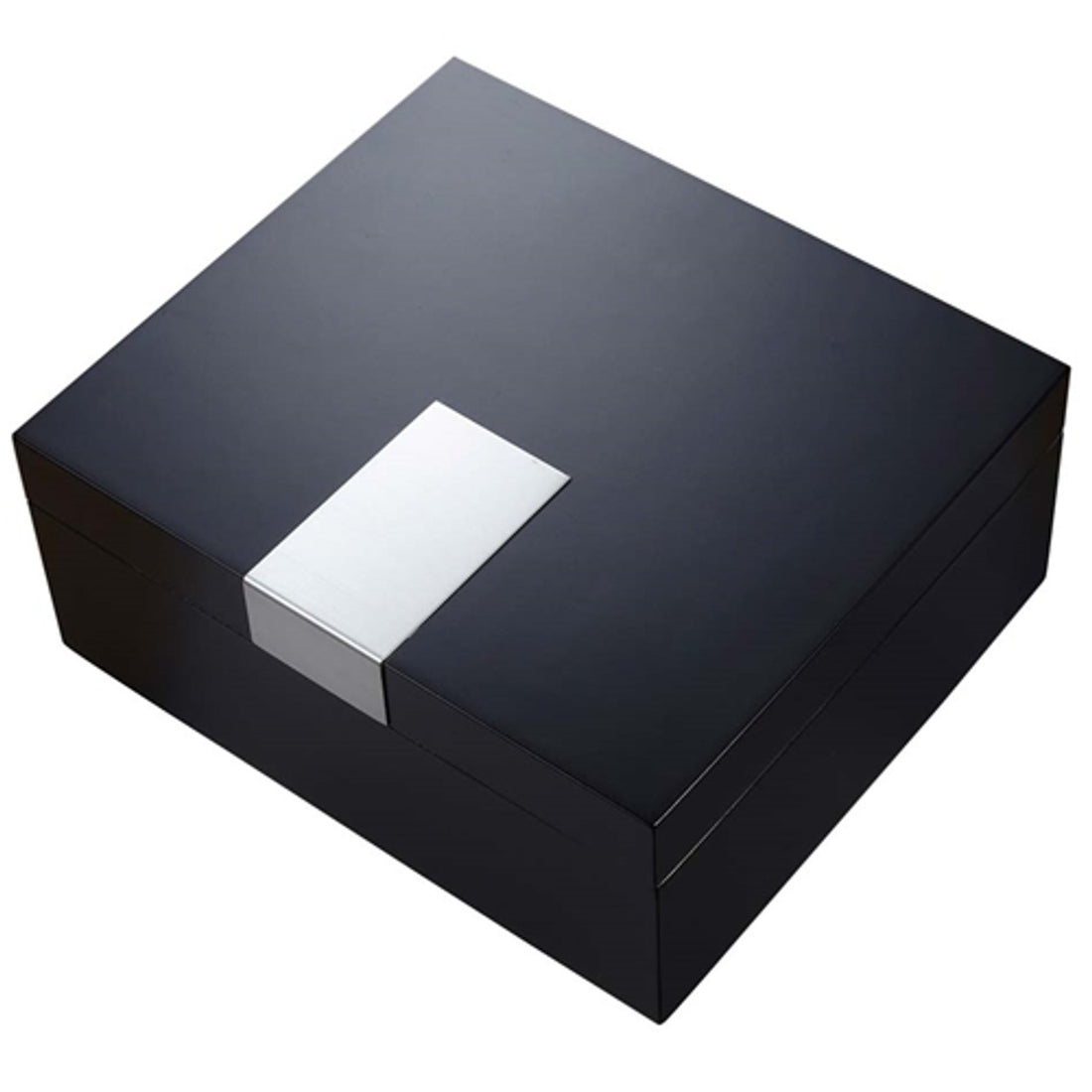 Visol Marcus Black Matte Cigar Humidor - Holds 50 Cigars - Vhud601