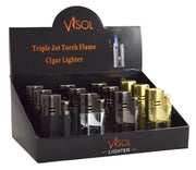 Visol Retail Package - Kauai Triple Flame Lighter 12 Count - Vlr281-Kauai-Prepack