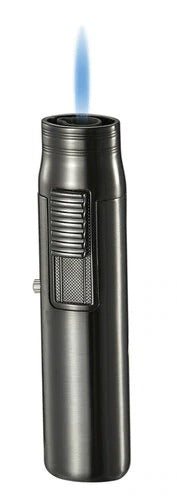 Visol Sherman Gunmetal Single Flame Torch Lighter - Crown Humidors