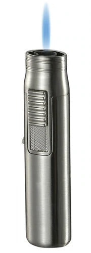 Visol Sherman Nickel Single Flame Torch Lighter - Crown Humidors