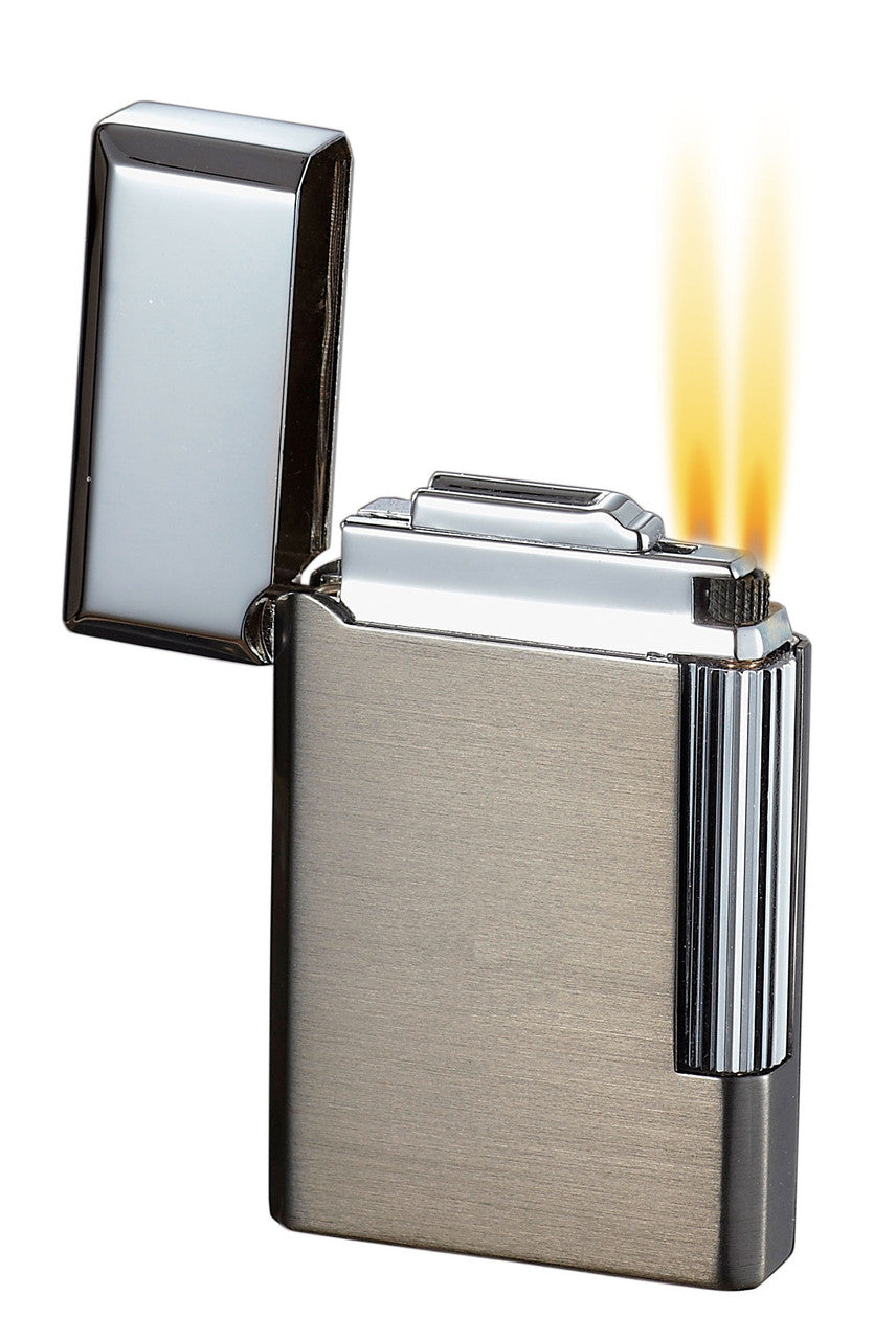 Visol Pyxis Dark Gunmetal Flint Lighter - Vlr301001