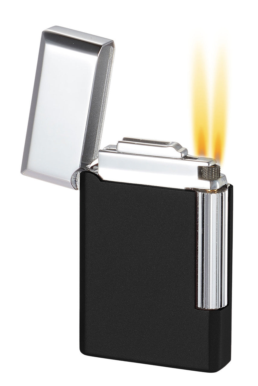 Visol Pyxis Matte Black Flint Lighter - Vlr301004