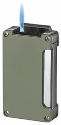 Visol Zidane Green Matte Cigar Lighter With Built-in Cigar Punch - Crown Humidors