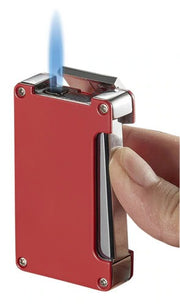 Visol Zidane Red Single Torch Cigar Lighter - Crown Humidors