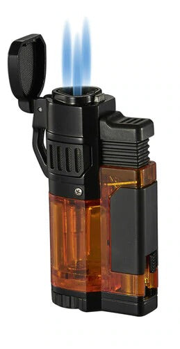 Visol Torre Orange Triple Flame Torch Lighter - Crown Humidors