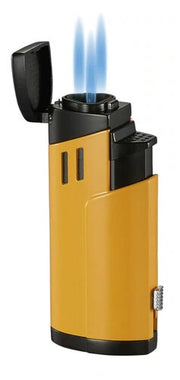 Visol Shavano Yellow Triple Flame Torch Lighter - Crown Humidors