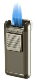 Visol Antero Gunmetal Triple Torch Flame Cigar Lighter - Crown Humidors