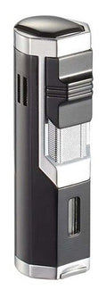 Visol Andes Triple Torch Cigar Lighter - Silver - Crown Humidors