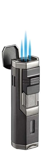 Visol Andes Triple Torch Cigar Lighter - Gun Metal - Crown Humidors