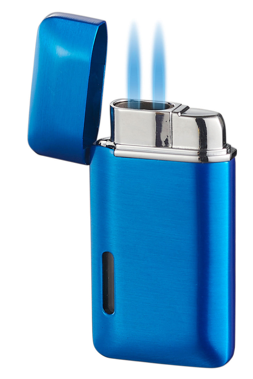 Visol Nevis Dual Torch Cigar Lighter - Blue - Vlr405303