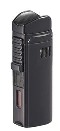 Visol Denali Triple Torch Cigar Lighter - Black - Crown Humidors