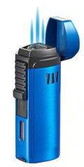 Visol Denali Triple Torch Cigar Lighter - Blue - Crown Humidors