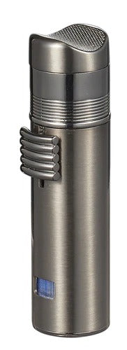 Visol Saddle Triple Torch Lighter - Gun Metal - Crown Humidors