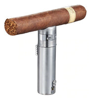 Visol Saddle Triple Torch Lighter - Silver - Crown Humidors