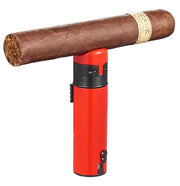 Visol Saddle Triple Torch Lighter - Red - Crown Humidors
