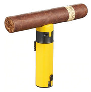 Visol Saddle Triple Torch Lighter -  Yellow - Crown Humidors