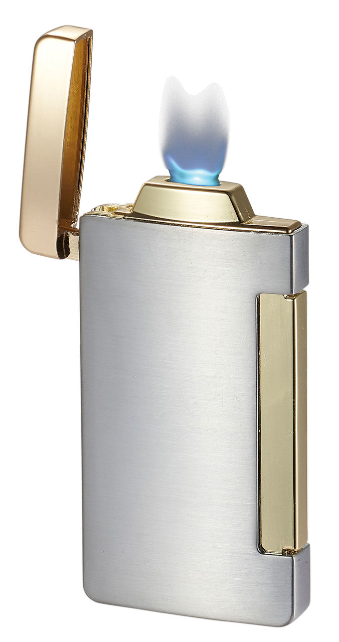Visol Panther Single Flat Flame Cigar Lighter - Silver - Vlr406602-Panther-Sl