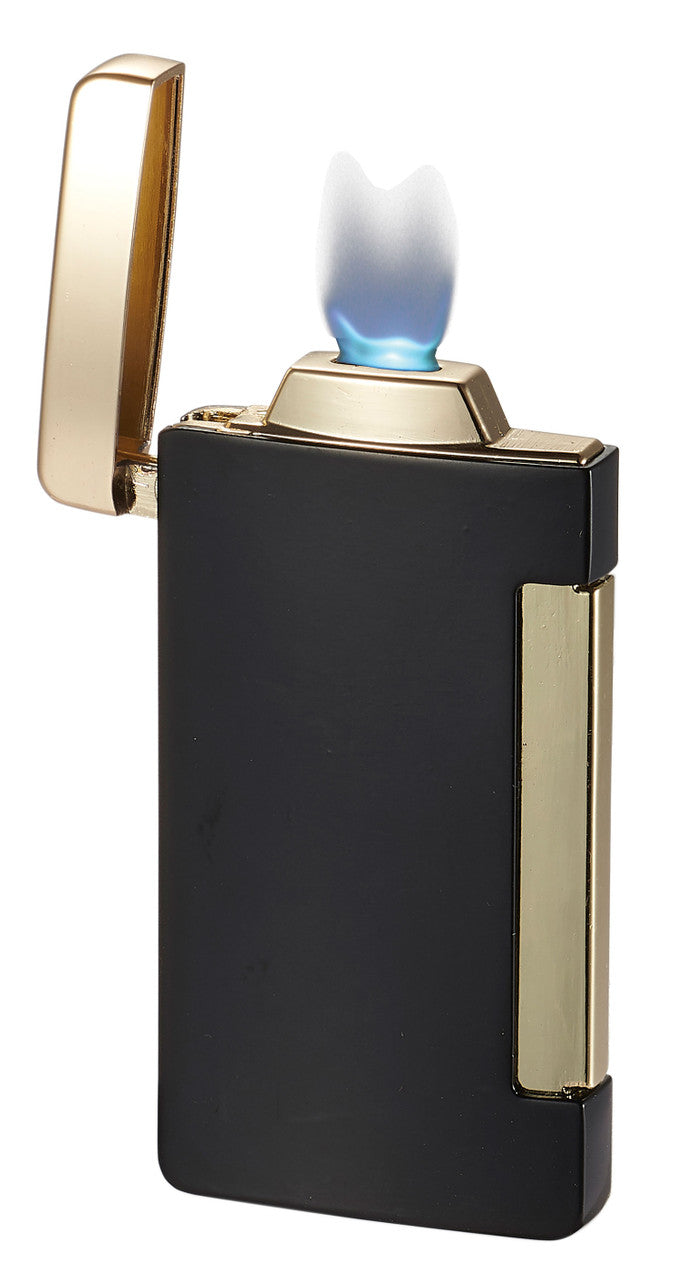 Visol Panther Single Flat Flame Cigar Lighter - Ice Black - Vlr406605-Panther-Ice