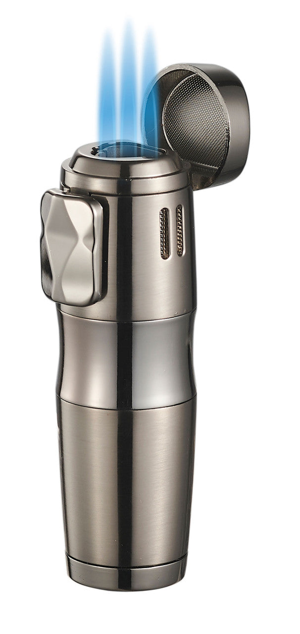 Visol Epic Triple Flame Gunmetal Cigar Lighter - Vlr406702-Epic-Gm