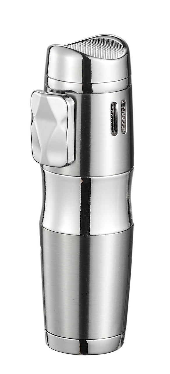 Visol Epic Triple Flame Silver Cigar Lighter - Vlr406703-Epic-Sl