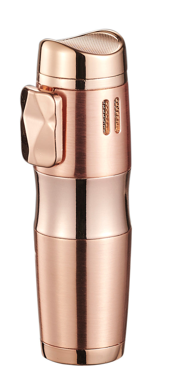 Visol Epic Triple Flame Rose Gold Cigar Lighter - Vlr406706-Epic-Gd
