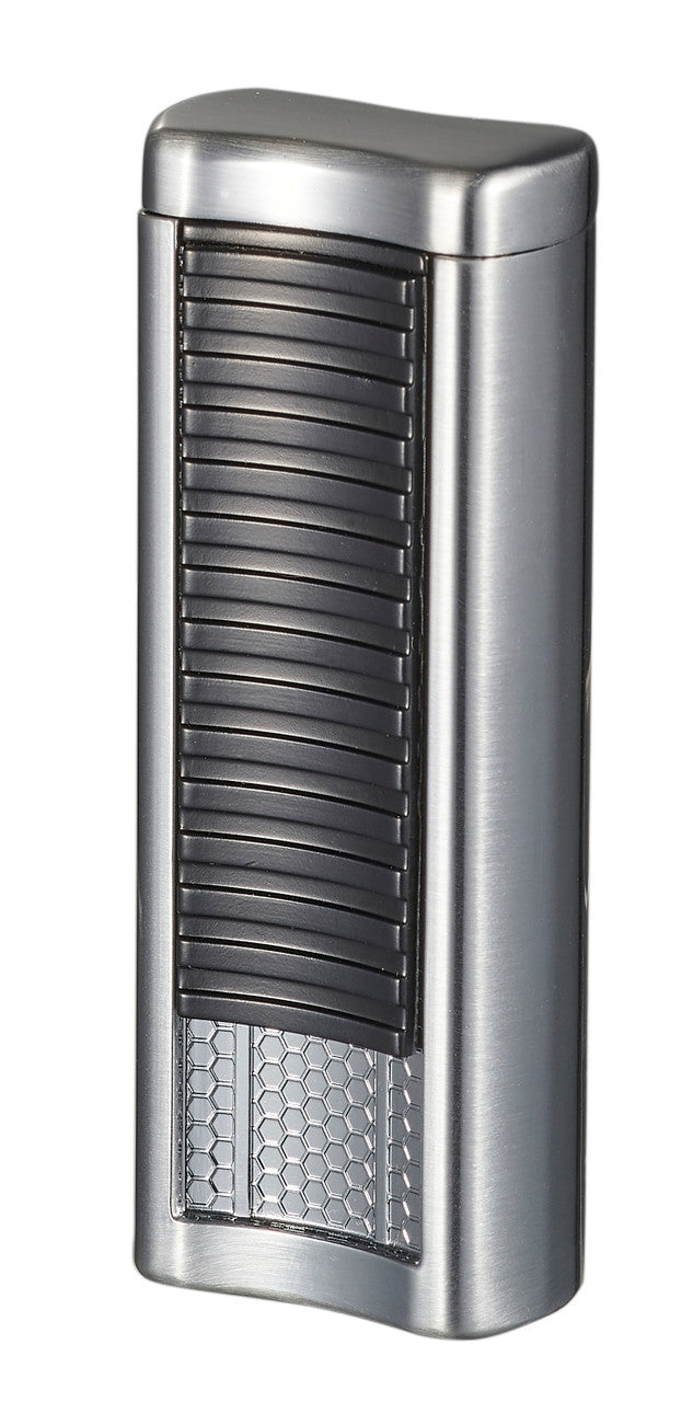 Visol Tiger Double Flame Cigar Lighter - Silver - Vlr407003-Tiger-Sl