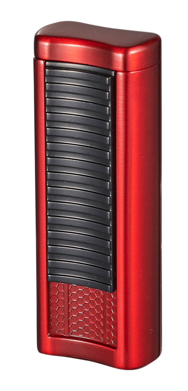 Visol Tiger Double Flame Cigar Lighter - Red - Vlr407005-Tiger-Rd