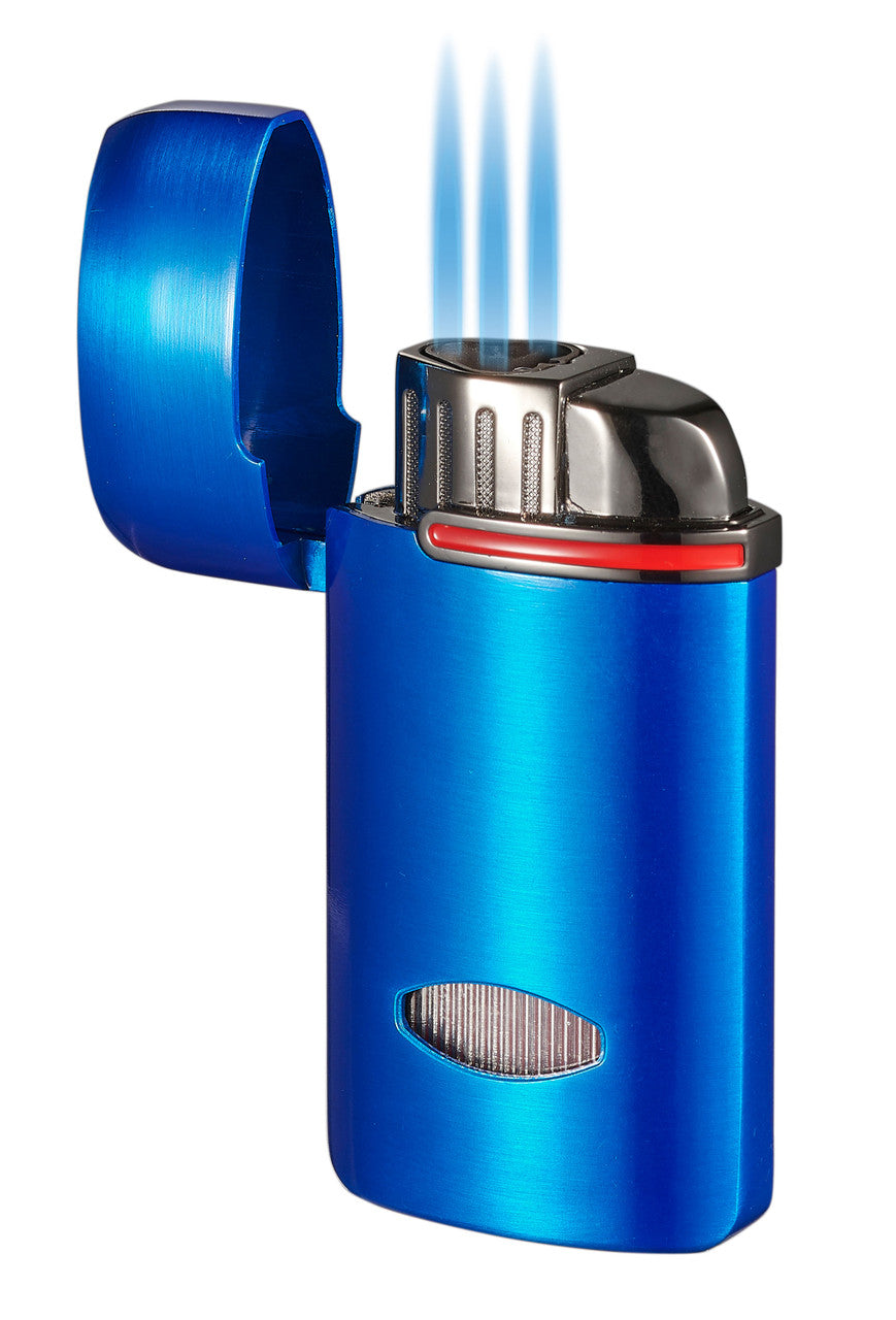 Visol Panda Triple Flame Cigar Lighter - Blue - Vlr407103-Panda-Bu
