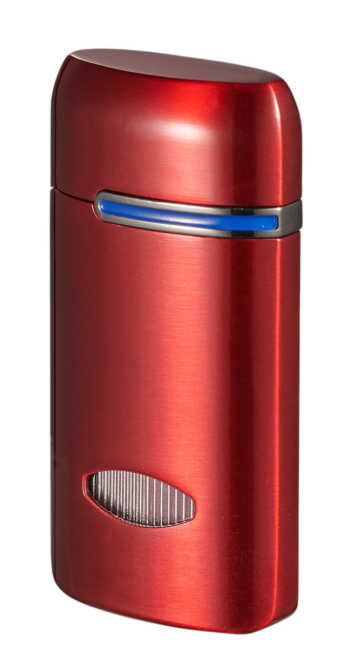 Visol Panda Triple Flame Cigar Lighter - Red - Vlr407104-Panda-Rd