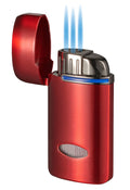 Visol Panda Triple Flame Cigar Lighter - Red - Vlr407104-Panda-Rd