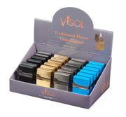 Visol Retail Package -Jackal Soft Flame Flint Lighter 24 Count - Vlr6002-Jackal-Prepack