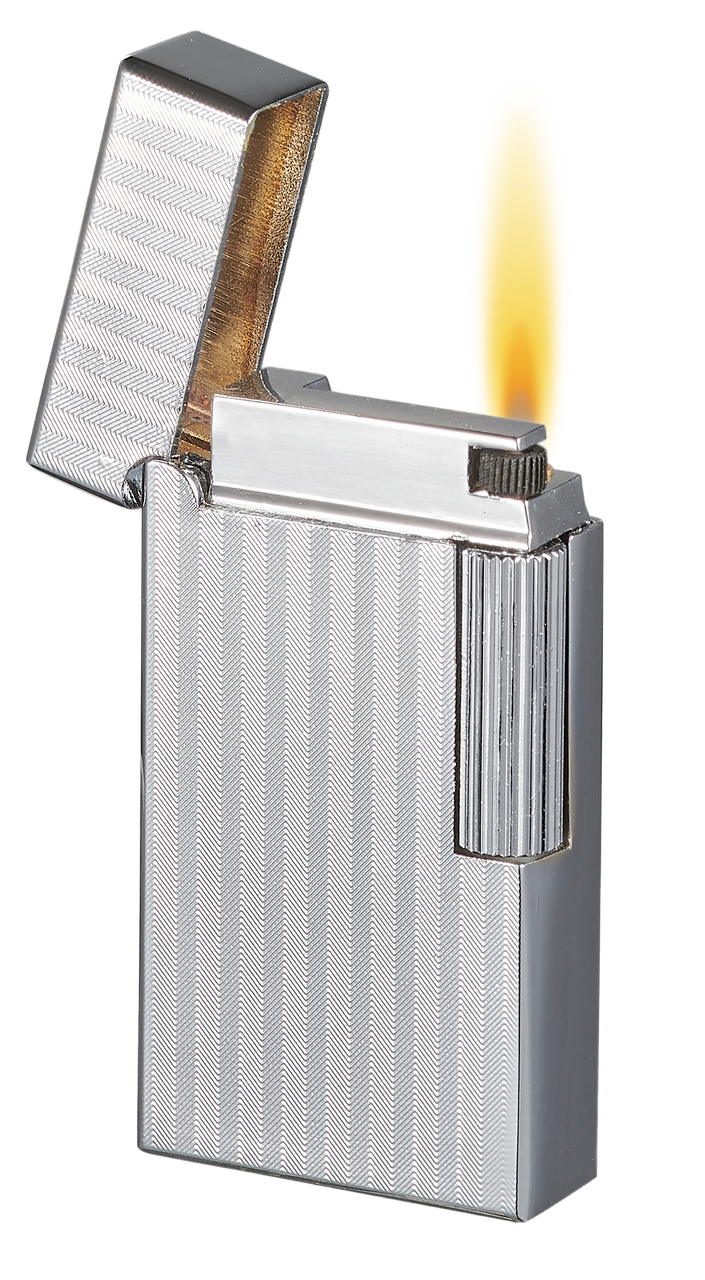 Visol Zebra Soft Flame Flint Lighter - Silver - Vlr600303-Zebra-Sl