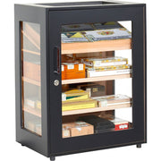 Adorini Salina Electronic Humidor Cabinet Black - 1500 Cigar ct - Crown Humidors