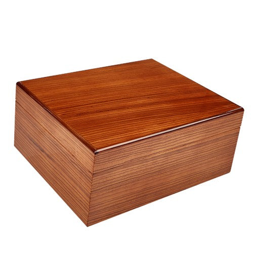 Zebrawood Ashton Classic Savoy Humidor - 50 Cigar ct - Crown Humidors