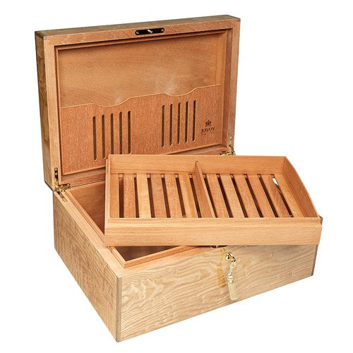 Ashton Savoy Executive Humidor - 100 Cigar Capacity - Crown Humidors