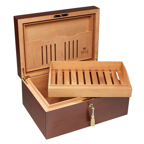 Ashton Savoy Executive Humidor - 50 Cigar Capacity - Crown Humidors