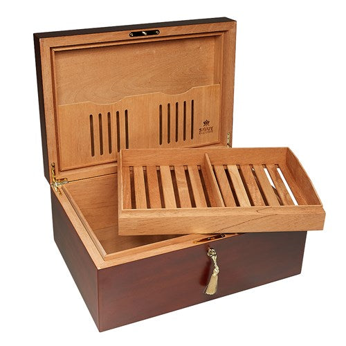 Ashton Savoy Executive Humidor - 100 Cigar Capacity - Crown Humidors