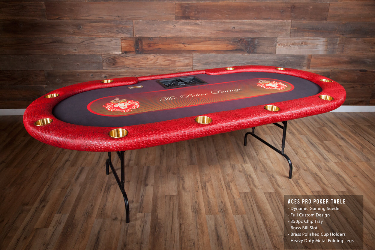 Aces Pro Tournament Poker Table - Crown Humidors