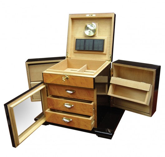 The Baccus Desktop Humidor by Prestige Import Group - 200 Cigar ct - Crown Humidors