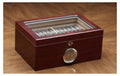 The Berkeley Humidor with Glass Top by Prestige Import Group - 100 Cigar ct - Crown Humidors