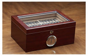 The Berkeley Humidor with Glass Top by Prestige Import Group - 100 Cigar ct - Crown Humidors