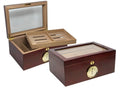 The Berkeley Humidor with Glass Top by Prestige Import Group - 100 Cigar ct - Crown Humidors